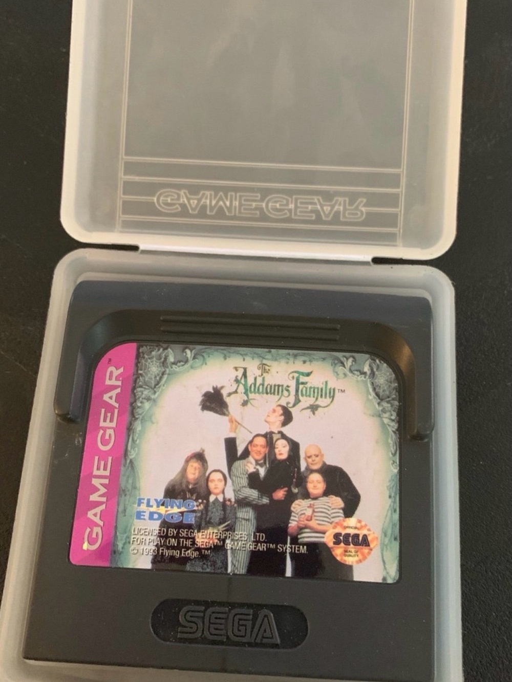 The Adams Family for Sega Game Gear tested WORKS in OEM Case RARE GAME